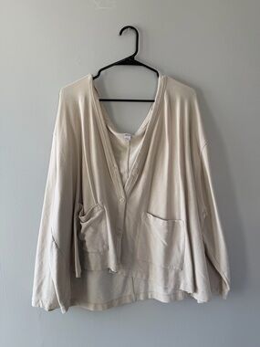 Old Navy Cream Button-Front Cardigan